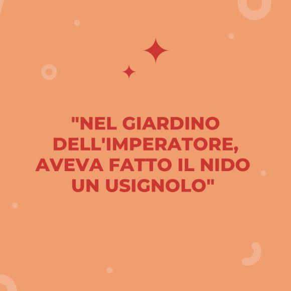 fiabe con silvia citazione fiaba l'usignolo di Andersen